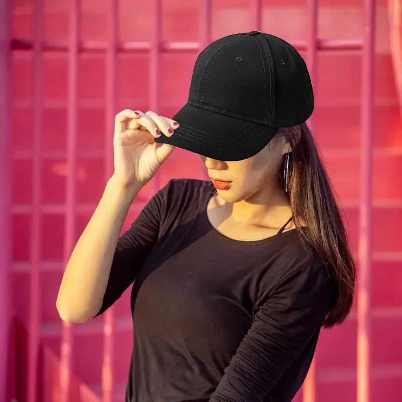 Ponytail Baseball Caps Cotton Baseball Caps Ponytail Adjustable Hat High Messy Bun Trucker Hat Blank Breathable Sun