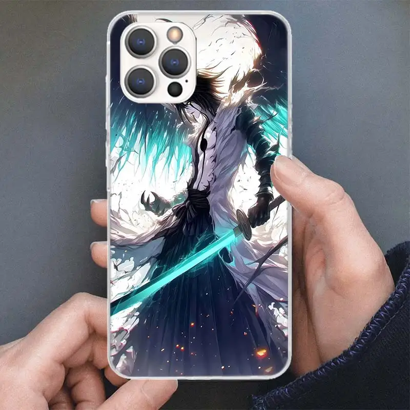 Bleach Ulquiorra Cifer Soft Silicone Phone Case - Anime Themed Print Shell Cover