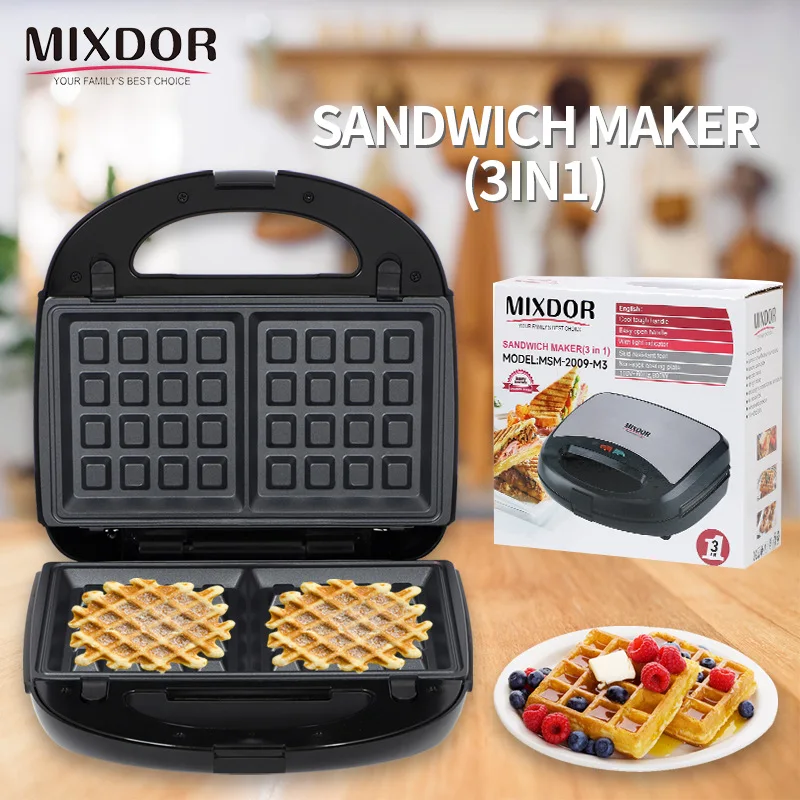 Household double-sided heating sandwich bread machine