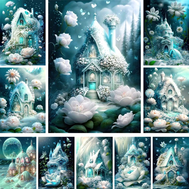 Fairy Tale Fantasy House Diamond Painting On Clearance Home Decorations Diamond  Art Painting Kits Bookmark Art