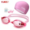 New Unisex Electroplate Glasses Professional Swimming Goggles Adults Waterproof Swim Uv Anti Fog Adjustable Glasses Pool Glasses 2