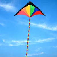 Super Nylon Stunt Kite Tail Rainbow Line Kite Accessory Kids Toy 2