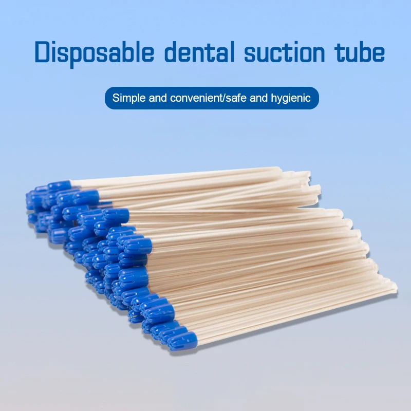 

20 шт. одноразовые стоматологические всасывающие трубки пипетки с медной проволокой слюнявчик свободно сгибается