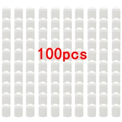 Universal Tire Valve Dust Caps - Durable Plastic Covers for Vehicles and Bicycles (100Pcs White)