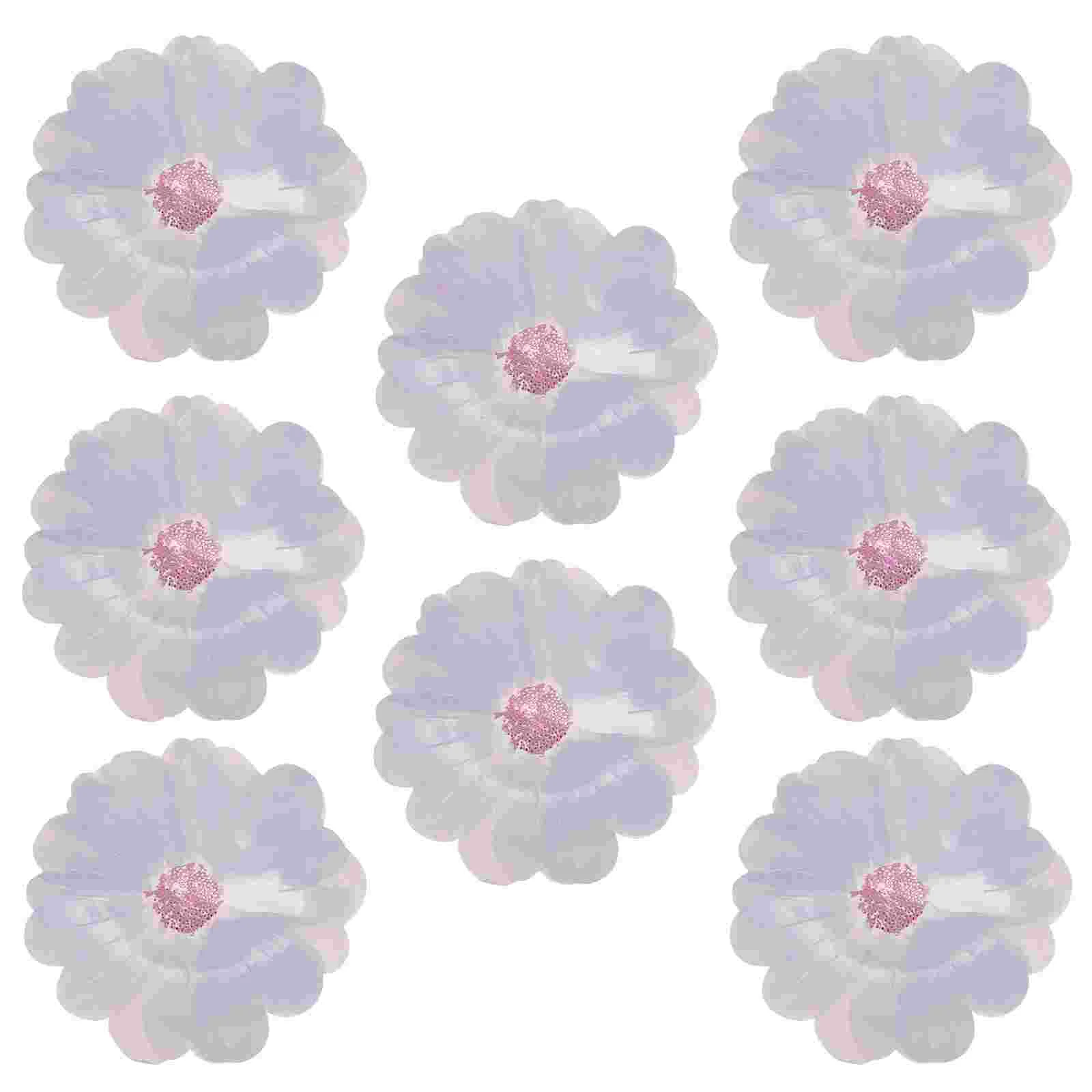 8 Pcs Flower Tableware Cake Pans Party Catering Trays Serving Cookie Platters Decorative Plate