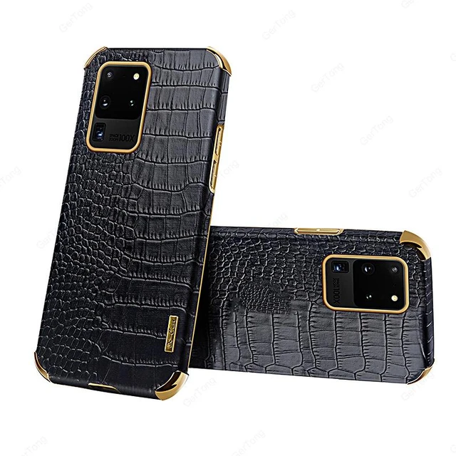Leather Phone Case For Samsung Galaxy S24 S23 S22 S21 S20 Ultra S21 FE S24  Plus S24Ultra S 24 23 S23FE Shockproof Cover Coque
