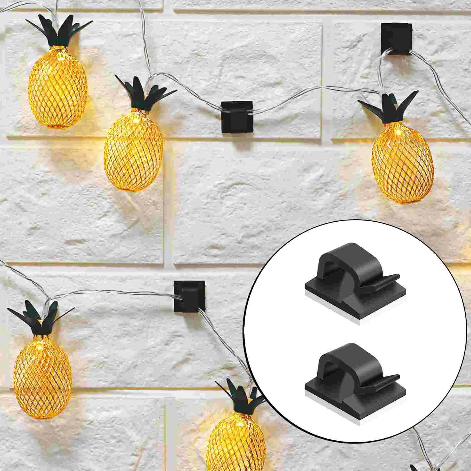 

Cable Organizer Clips Cable Cord Holder for Wall Cable Wire Management Wire Sticky Clips Cord Sticky Clips Cable Fastener