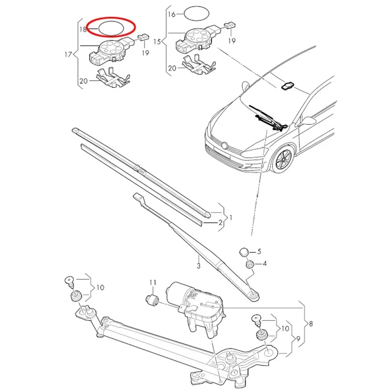 Rain Light Sensor Gel Pad For VW GOLF MK7 MK8 A7 A8 Adhesive Film Silicone Cushion Windscreen Chip Repair Kit Multi-Purpose Tape 6