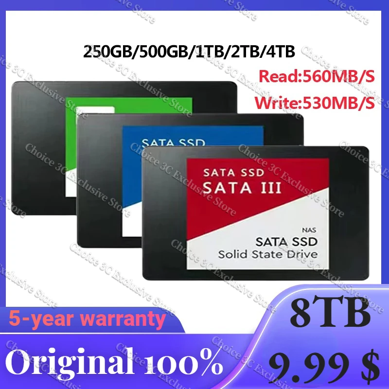

4TB SATA SSD 2.5Inch High Speed SSD 500GB HD hard drive Internal 1TB 8TB Solid State Drive ssd sata 4tb For Ps5 Laptop Notebook