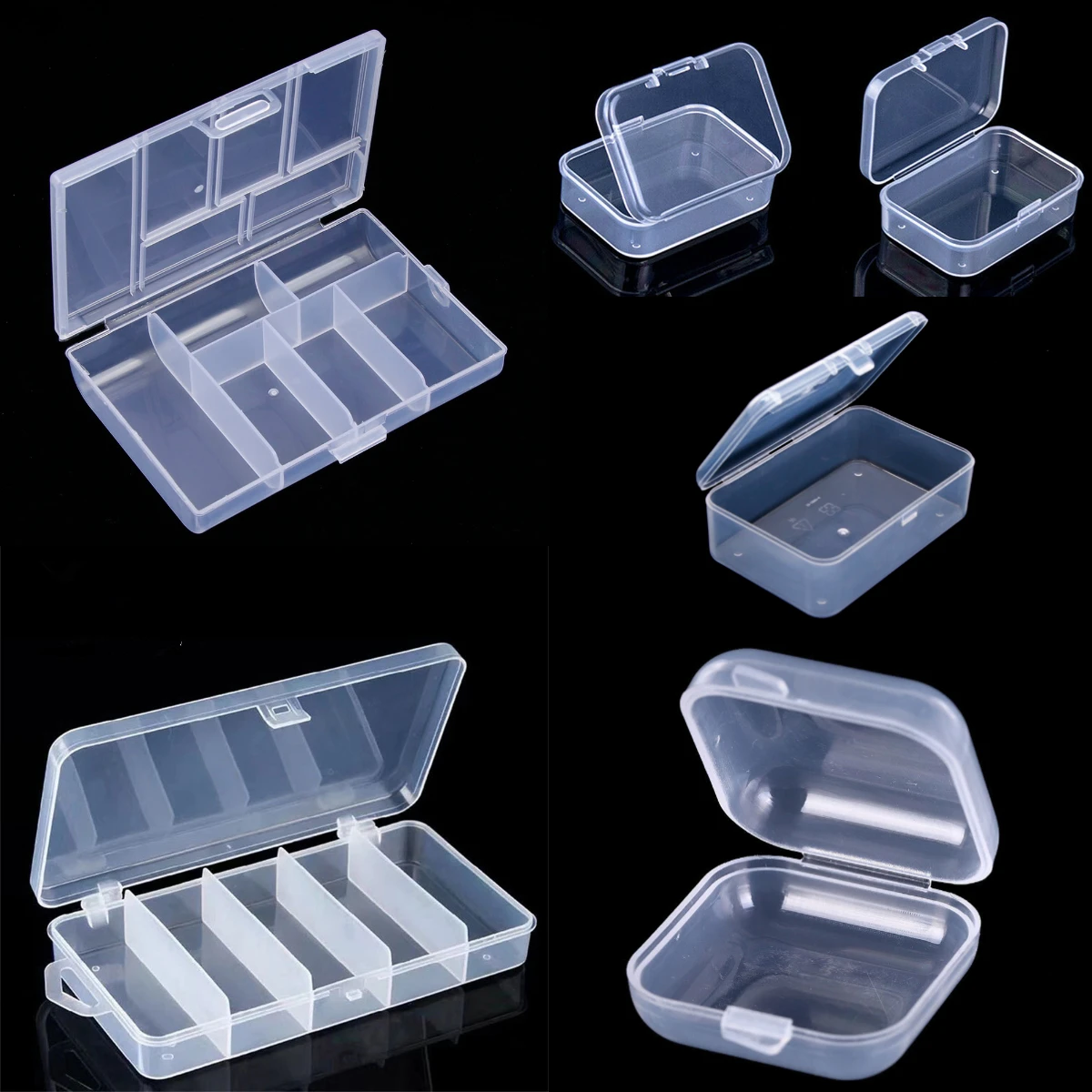 de almacenamiento de transparente, expositor multiusos cuadrado transparente, cajas de almacenamiento de joyas, objetos de píldoras|Cajas y recipientes de almacenamiento| - AliExpress