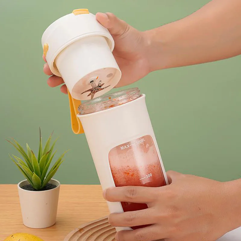 Rechargeable Mixers Fruit vegetable Juice Portable Juicer Cup Bottle Mini Fast Electric Blender Smoothie Ice Maker 10 Blades 4
