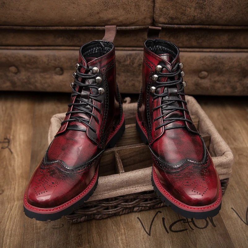 Personalized-Fashion-Business-Men-Boots-Thick-Sole-Anti-slip-Durable ...