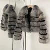 Fur Coat for Women Natural Fox Fur Jacket Winter Clothing Short Real Fur Coat Female Fashion Warm Top Clothes Lady Autumn Style 3