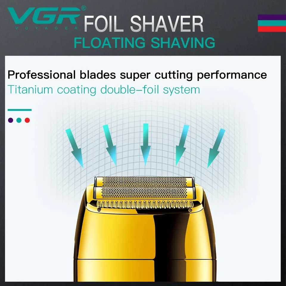 VGR Electric Razor Professional Rechargeable Beard Reciprocating Shaver Hair Trimmer For Men V-399_voghion.com