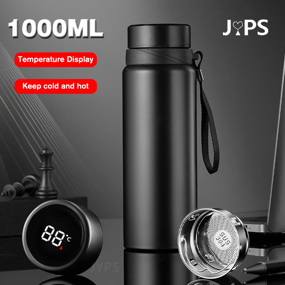 1000ml Smart Thermos Bottle Keep Cold And Hot Bottle Temperature