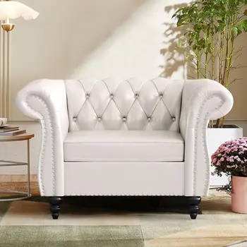 Oversized PU Accent Chair 1