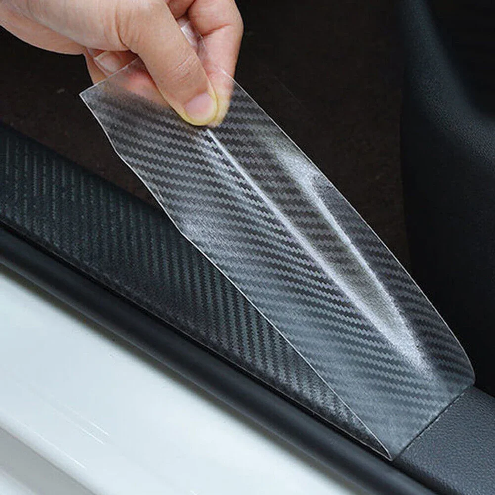 Car Door Edge Guards 300cm *7cm Car Door Protection Sill Scuff Cover Anti Scratch Sticker Auto Door Edge Transparent Protective Film Tape