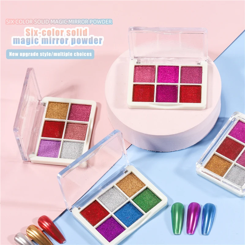 UV 젤 광택제 다목적 네일 파우더, 트렌디한 반짝이는 거울 효과, 네일 미러 효과, 주문형 반짝이 먼지, 반짝이는 반사