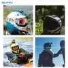 QIUNIU Adhesive Helmet Mount Flat Curved for GoPro Hero AKASO Insta360 Go Pro SJCAM DJI Action Cameras Sticky Pads Accessories 6