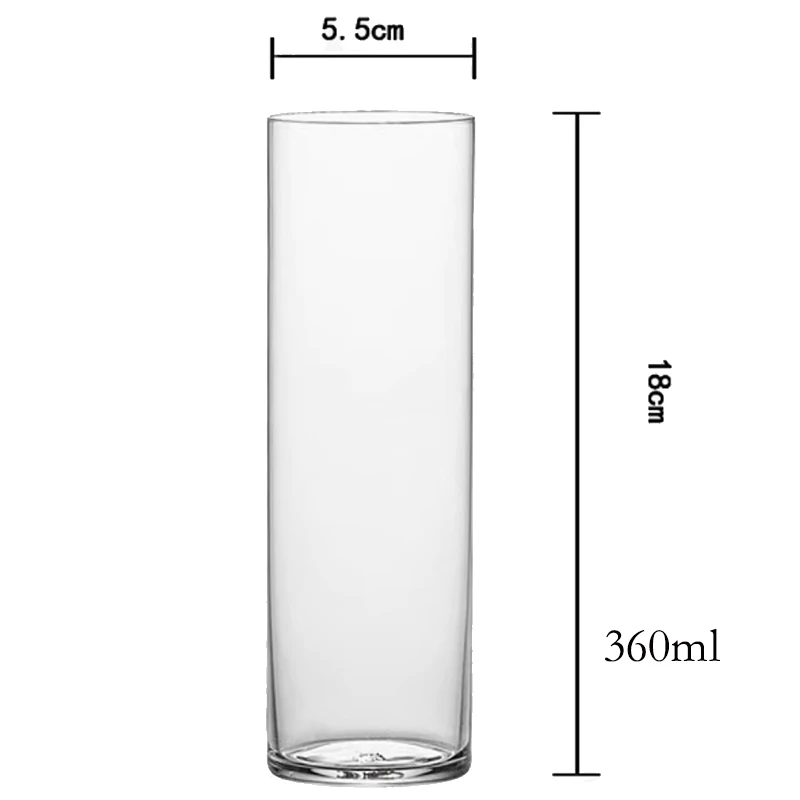 6PCS Thin Lightweight Crystal Highball Glasses Barware Collins Tumbler for Water, Juice, Beer, and Cocktail Set of 4 — view 2