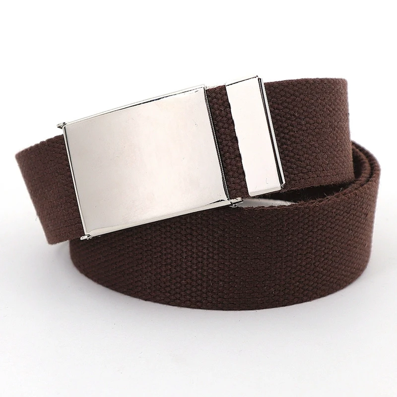 Unisex Breathable Canvas Tactical Belt for Jeans – Adjustable Fashion Accessory