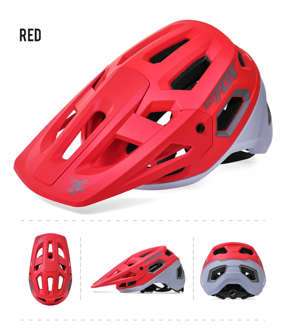 BATFOX New Ultralight Cycling Helmet MTB Men Women Bicycle Helmets capacete ciclismo Mountain casco bicicleta mtb Bike Helmet CE