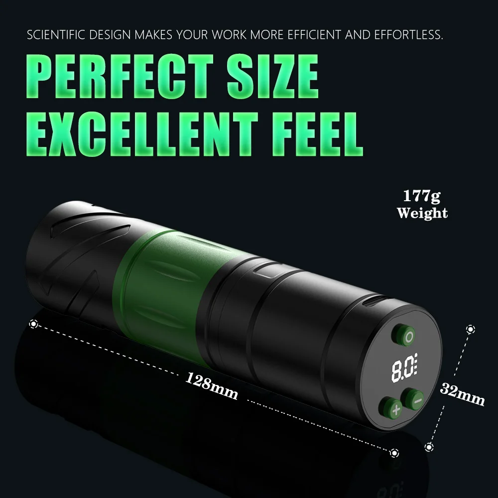 Tattoo Kit T-Rex Rotating Tattoo Machine Wireless Tattoo Machine Pen LED Digital Display 3.5mm Stroke Tattoo Power Tattoo Kit - 6
