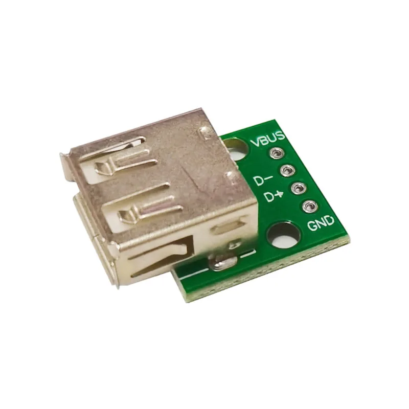 2 Stück USB 3. 0 4-polige Leiterplatte buchse zum Eintauchen der 4p-Adapterplatine mit geradem Stecker, gelötet mit Telefons trom und Datenkabel