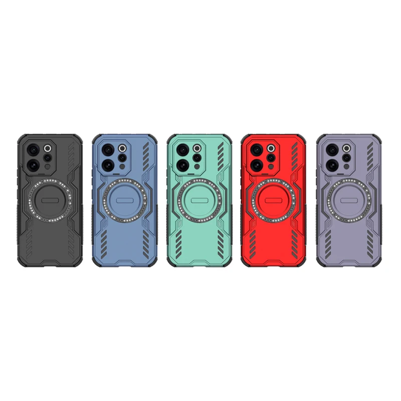 ELVEV Magnetic Wing Shielo Case - Hard PC + Soft TPU Wireless Charging Cover