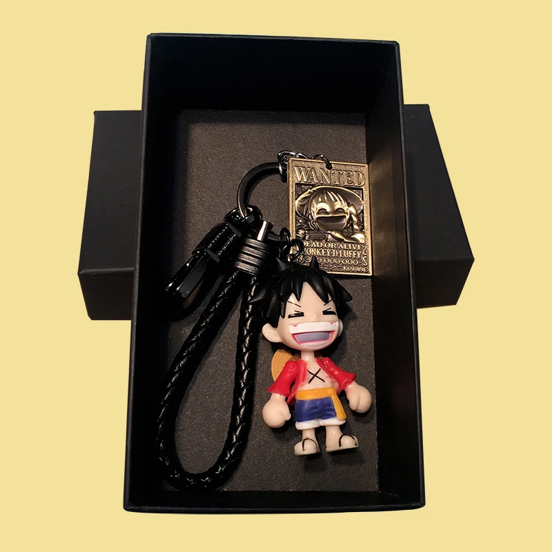 

Anime ONE PIECE Individual creativity Action Figure Model Doll Keychain Monkey D. Luffy Toy Keyring Pendant For Birthday Gift