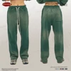 ZODF Retro Winter Washed 360sm Fleece Sweatpants For Men Unisex Casual Loose Gradient Distressed Straight Pants HY0642 5