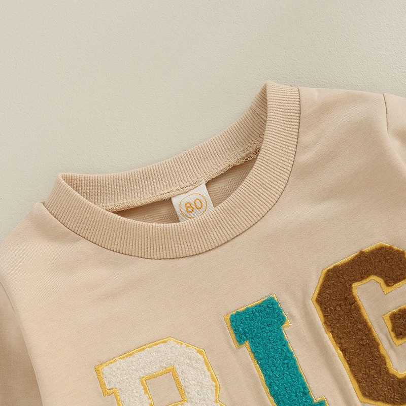 6M-4Y Toddler Baby Boy Big Brother Sweatshirt Crewneck Shirt Fall Winter Clothes 6