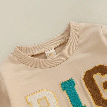 6M-4Y Toddler Baby Boy Big Brother Sweatshirt Crewneck Shirt Fall Winter Clothes 6