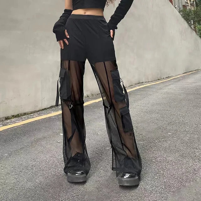 Harajuku Pocket Baggy Cargo Pants Woman 