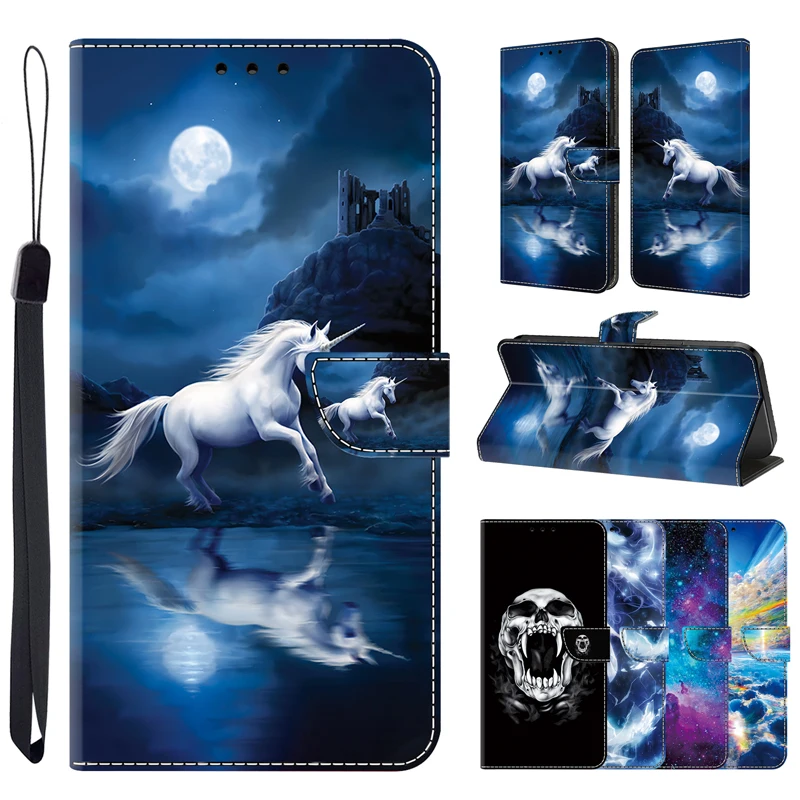 Premium 3D Flip Leather Wallet Magnetic Phone Case