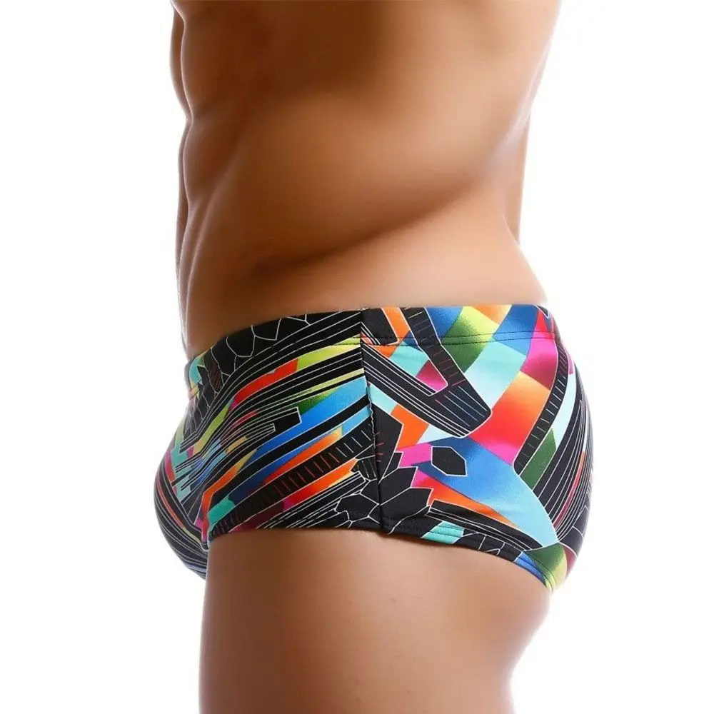 Men\'s Swimwear Trunks Outdoors Summer Stretch Beach Surf Swim Sports Push-up Shorts Men Swimsuit Swimming Pants