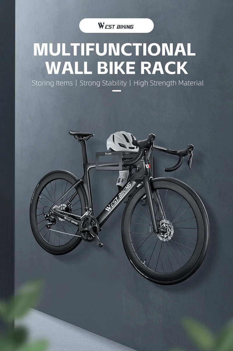WEST RADFAHREN Multifunktionale Wand Fahrrad Rack Langlebig Fahrrad Indoor Parkplatz Ständer Wartung Arbeitsständer MTB Rennrad Zubehör – Detail 1