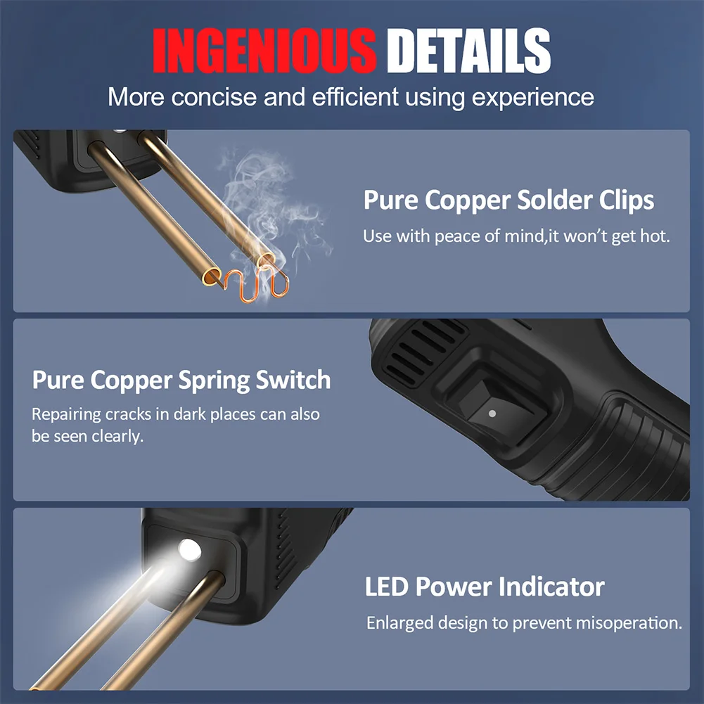 Plastic Welder Gun Kit with 200 Hot Staples for Car Bumper Repair
