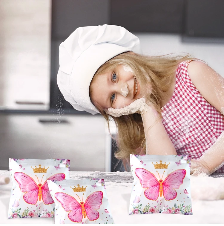 Pink Butterfly Candy Boxes – Gift Packing Bags for Girl Birthday, Baby Shower, Party Fa... - SKU CCB02009 - UGI Packaging