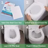 8-50PCS Portable Disposable Toilet Seat Covers Type Travel Camping Hotel Bathroom Accessories Paper Waterproof Soluble Water 6