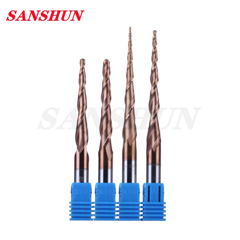 cutterR0.252 Carbide Ball Nose Tapered End Mills Engraving Router Bits