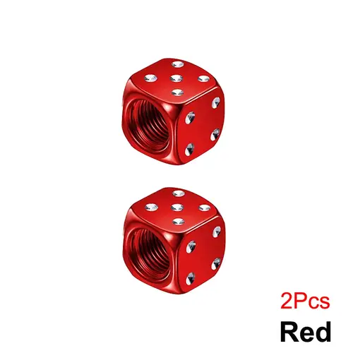 DSYCAR 2/8Pcs Aluminum Tire Valve Caps Dice Wheel Stem Tyre Tire Wheel Stem Air Valve Dust Cover for Car Truck Motocycle Bike - Image 11