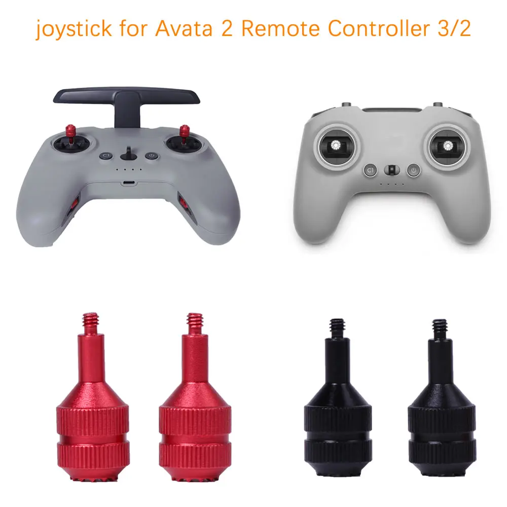 알루미늄 합금 컨트롤러 조이스틱, DJI Avata 2 FPV 원격 컨트롤러 3 조이스틱 액세서리