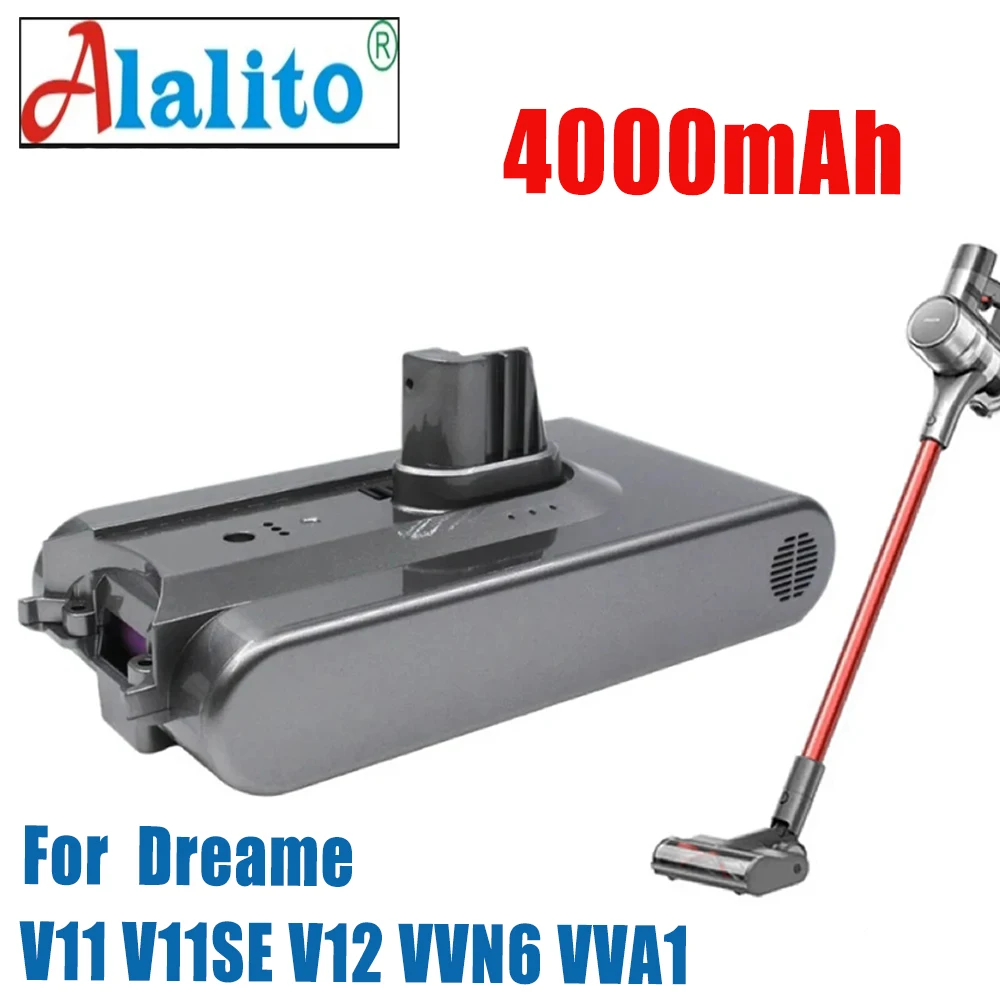 For-Dreame-V11-V11SE-V12-VVT1-VVN6-VVA1-Wireless-Vacuum-Cleaner-4000mAh ...
