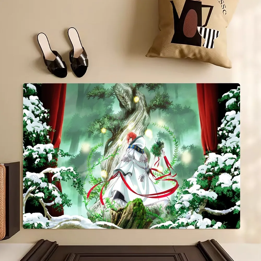 Anime The A-Ancient Magus B-Bride Floor Mat Bedroom Kitchen Door Bath House Super Absorbent Foot Non-slip 3