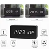 Xiaomi MIJIA Wooden Digital Alarm Clock  LED Table Clock with Temperature for Bedroom Office Desk Decorations 3
