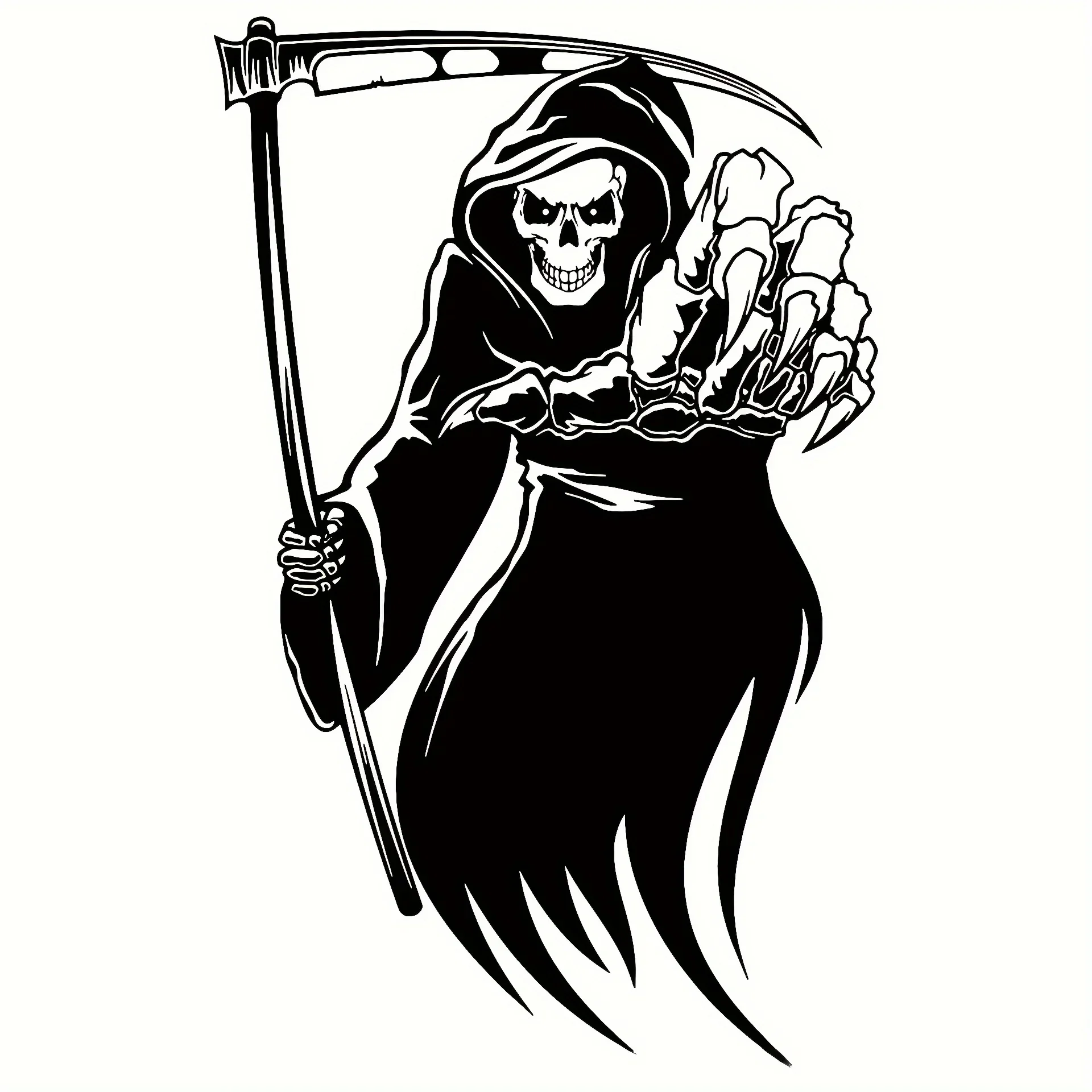 

Car Accessories 1pc 6.2 Inches Reaper Skull Death Sickle Waterproof Vinyl For Car Laptop Yacht Truck Bumper In Car Sticker