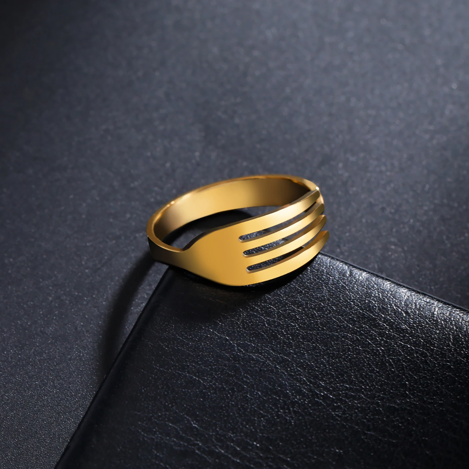 Skyrim Inspired Stainless Steel Adjustable Punk Ring - Unisex Fashion Jewelry Gift