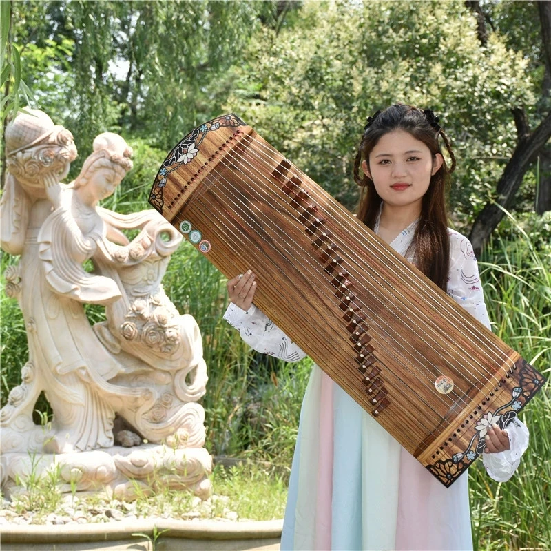 100cm Mini Portable Guzheng Zither for Beginners or Professional Performance Lankao Paulownia Chinese Stringed Instrument