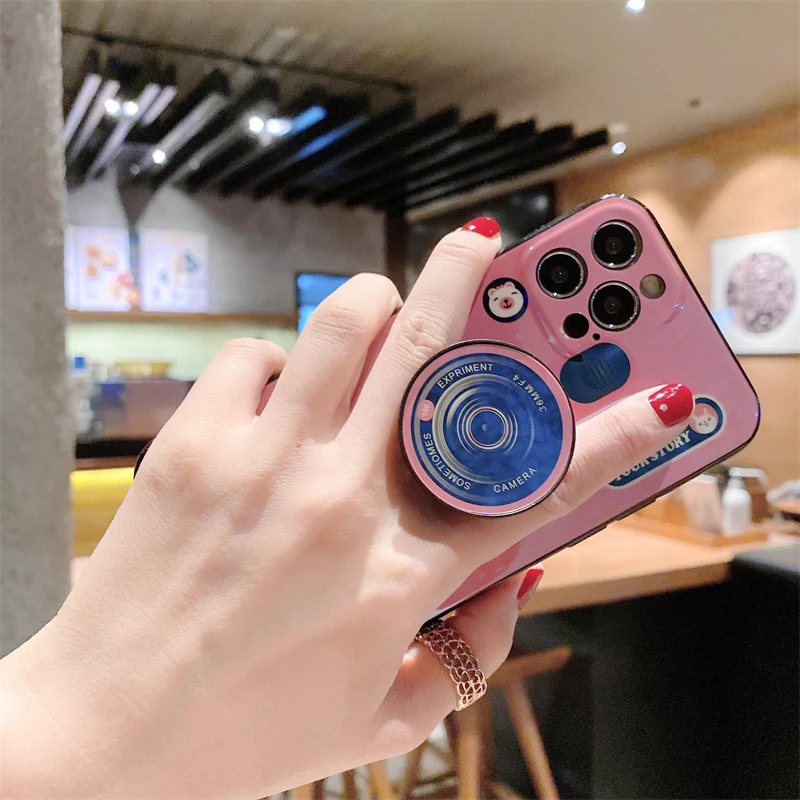 kawaii samsung cases Vintage Camera Ốp Lưng Dành Cho Samsung Galaxy Samsung Galaxy M10 M20 M30 M01 M02s M11 M21s M31s M51 M12 M22 M32 M42 M52 m62 5G Pop Giá Đỡ Bìa Mềm silicone case for samsung